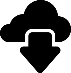 Download From Cloud Contour Svg Vector, Free Vectors File